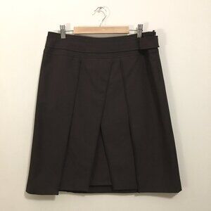 Poland Made Vintage Esprit Espresso Brown Panelled A-Line Skirt
